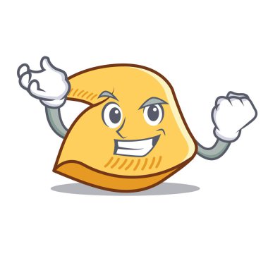 Başarılı fal kurabiyesi karakter karikatür