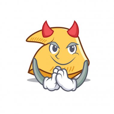 Şeytan fal kurabiyesi maskot çizgi film