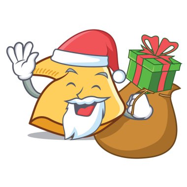 Noel Baba hediye fal kurabiyesi maskot karikatür ile