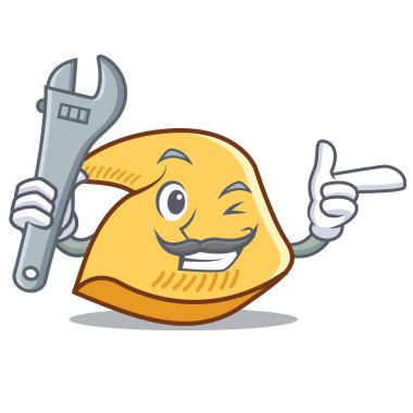 Mekanik fal kurabiyesi maskot çizgi film