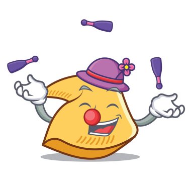 Fal kurabiyesi maskot karikatür hokkabazlık