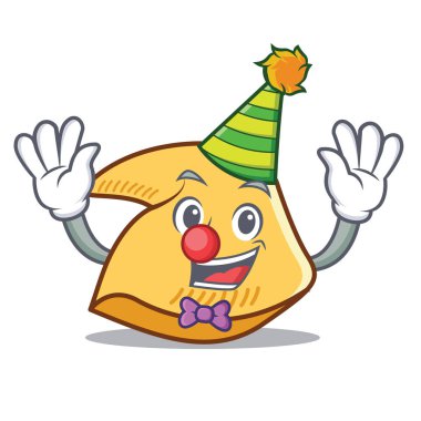 Palyaço fal kurabiyesi maskot çizgi film