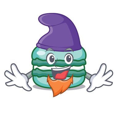 Elf macaron karakter karikatür tarzı