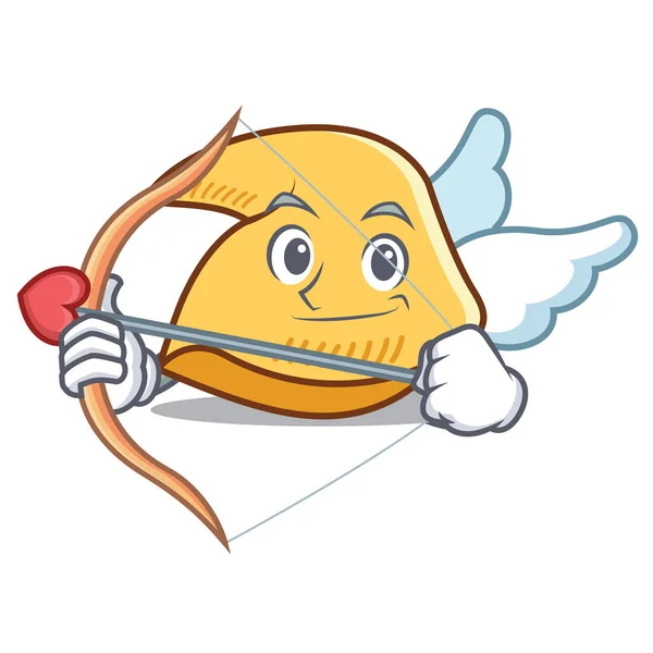 Cupid gelukskoekje karakter cartoon — Stockvector