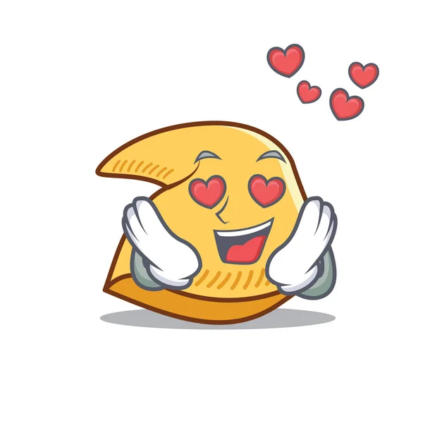 Aşk fal kurabiyesi maskot karikatür — Stok Vektör