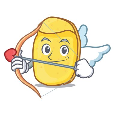 Aşk tanrısı patates cipsi karakter karikatür