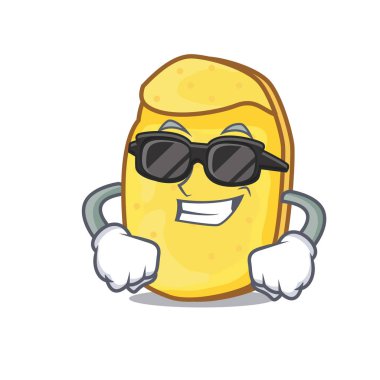 Süper cool patates cipsi karakter karikatür