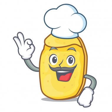 Şef patates cipsi karakter karikatür