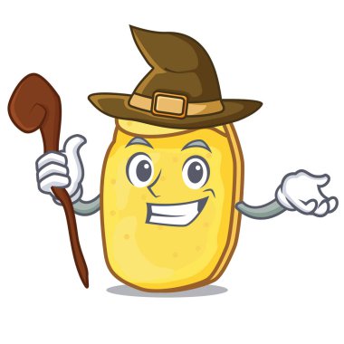 Cadı patates cipsi maskot çizgi film