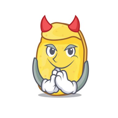 Şeytan patates cipsi maskot çizgi film