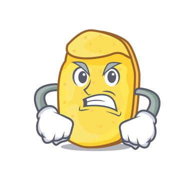 Kızgın patates cipsi maskot çizgi film