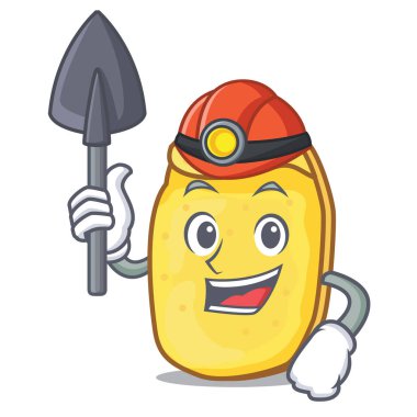 Madenci patates cipsi maskot çizgi film