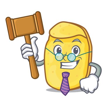 Yargıç patates cipsi maskot çizgi film