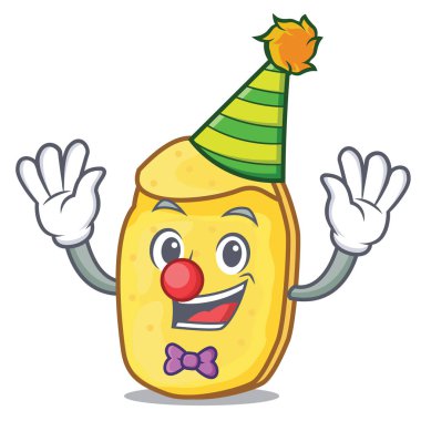 Palyaço patates cipsi maskot çizgi film