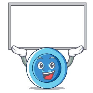 Baord giyim düğmesini karakter karikatür kadar