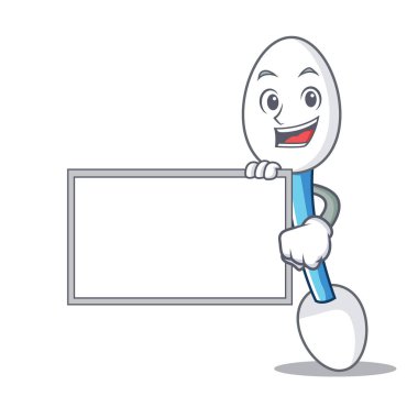 Yönetim Kurulu pamuk çubukla karakter karikatür ile