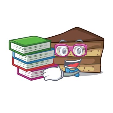 Öğrenci tiramisu maskot karikatür tarzı