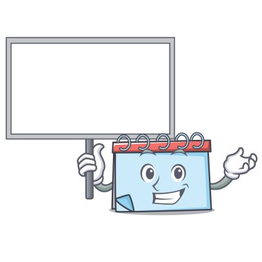 Yönetim Kurulu takvim karakter karikatür tarzı getirmek