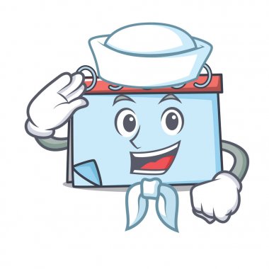 Gemici takvim karakter karikatür tarzı