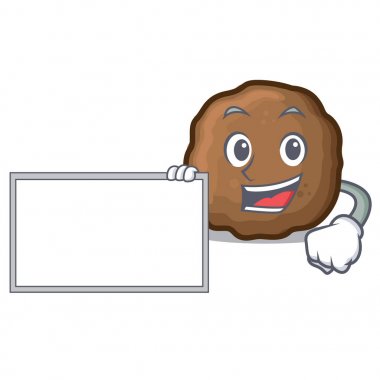 Yönetim Kurulu köfte karakter karikatür tarzı ile