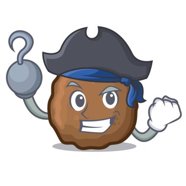 Korsan köfte karakter karikatür tarzı