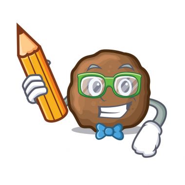 Öğrenci köfte karakter karikatür tarzı