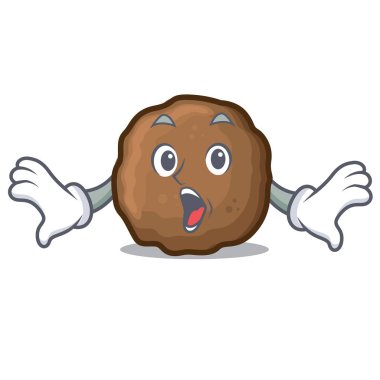 Sürpriz köfte maskot karikatür tarzı