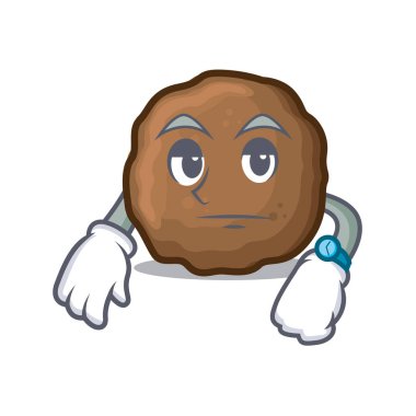 Köfte maskot karikatür tarzı bekliyor