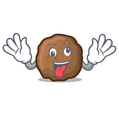 Deli köfte maskot karikatür tarzı