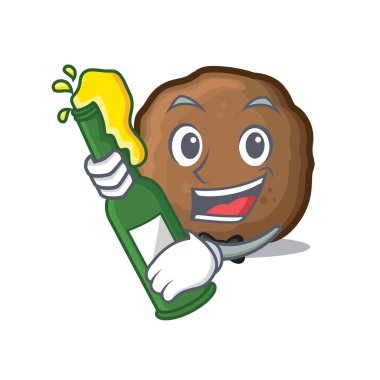 Bira köfte maskot karikatür tarzı