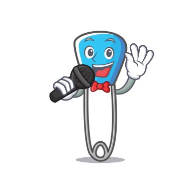 Şarkı çengelli iğne maskot çizgi film