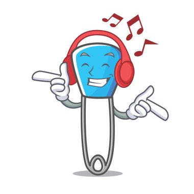 Dinleme müzik çengelli iğne maskot çizgi film