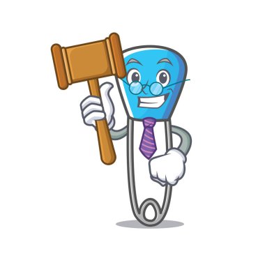 Yargıç çengelli iğne maskot çizgi film