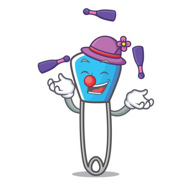 Çengelli iğne maskot karikatür hokkabazlık