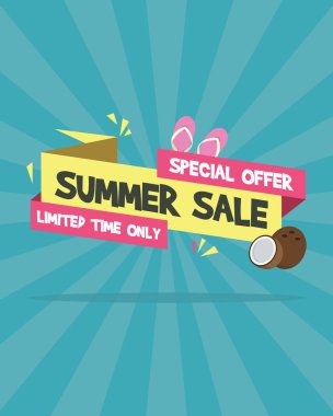 Sahilde yaz satışı büyük başlığı