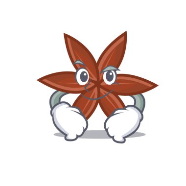 Smirking anason karakter karikatür tarzı