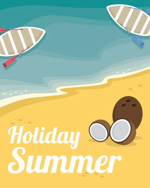 暑假快乐享受假期假期 — 图库矢量图片
