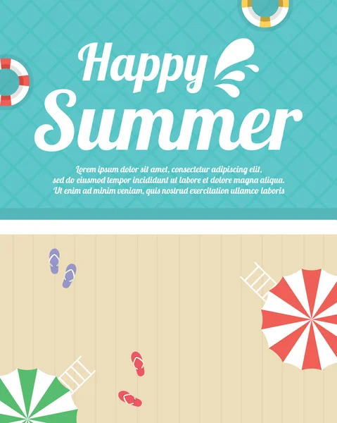 夏日沙滩派对海报 — 图库矢量图片