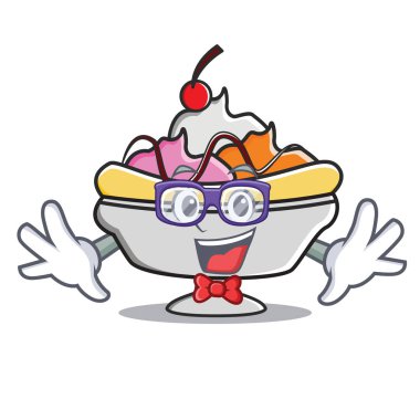 Geek muzlu karakter karikatür