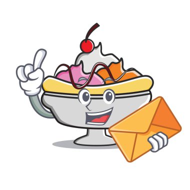 Zarf muzlu karakter karikatür