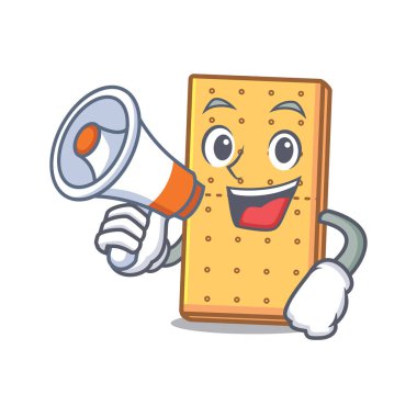 Megafon graham ile çerezleri karikatür karakter