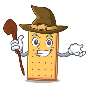 Cadı graham çerezleri maskot çizgi film