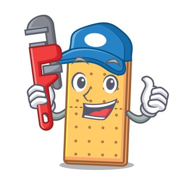 Tesisatçı graham çerezleri maskot çizgi film