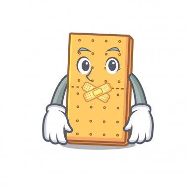 Sessiz graham çerezleri maskot çizgi film