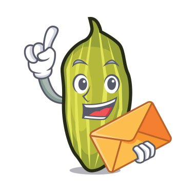 Zarf kakule karakter karikatür tarzı