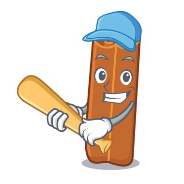 Oyun beysbol tarçın karakter karikatür tarzı