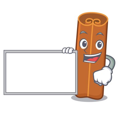 Kurulu tarçın karakter karikatür tarzı ile