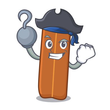 Korsan tarçın karakter karikatür tarzı