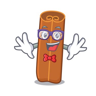 Geek tarçın karakter karikatür tarzı