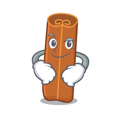 Smirking tarçın karakter karikatür tarzı